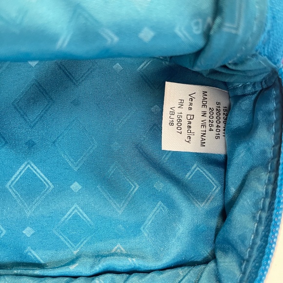 New! Vera Bradley Waikiki Paisley Makeup/Jewelry Travel Bag Tie-Closure - Picture 5 of 8